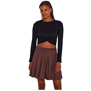 Noisy may Dames Nmdrakey Twiggi L/S Top FWD Noos shirt met lange mouwen, zwart, XL