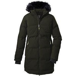 Killtec Dames wintermantel/parka in dons-look met afritsbare capuchon KOW 209 WMN QLTD PRK, zwart, 36, 38919-000