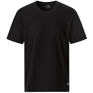 T-shirt van gerecycled katoen, zwart, L