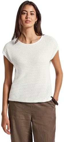 Street One Dames Shirt met structuur in Wit, in size: 36