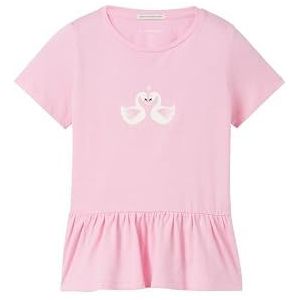 TOM TAILOR T-shirt voor meisjes, 35247 - Fresh Summertime Pink, 116/122 cm