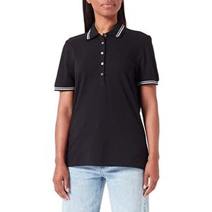 Geox Dames W Polo Shirt, Zwart, M, zwart, M