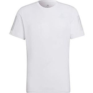 adidas Men's OWN The Run Tee T-shirt, wit/reflecterend zilver, M