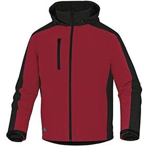 Delta Plus VIGORNTM ademende waterdichte parka, 96% polyester/4% elastaan, rood-zwart, maat M