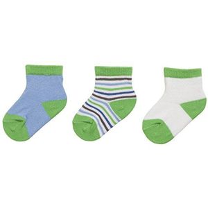 Playshoes Uniseks baby-eerste sokken met afgeronde sokken, groen (origineel 900), Eén Maat(Fabrikant maat:0-3 Maanden)