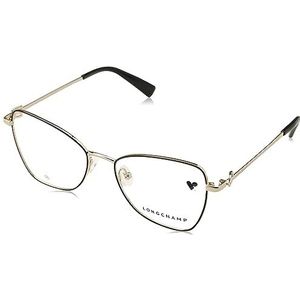 LONGCHAMP LO2157 bril, goud/zwart, 52/17/140 voor dames, Goud-zwart, one size
