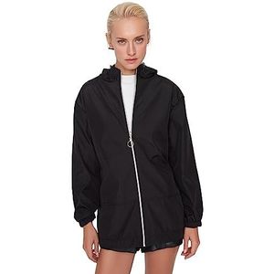 TRENDYOL Jacket - Blauw, zwart, XL