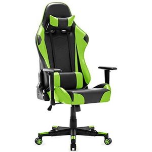 IntimaTe WM Heart Gaming stoel, ergonomische bureaustoel, verstelbare bureaustoelen, verstelbare racestoelen, pc-gamingstoel met hoge rugleuning met armen en rugsteun