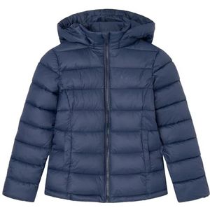 Pepe Jeans Simone korte jas voor meisjes, Blauw (Dulwich), 14 jaar