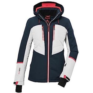killtec Dames Ski-jack/functioneel jack met afritsbare capuchon en sneeuwvanger KSW 87 WMN SKI JCKT, petrol, 44, 39750-000