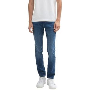 TOM TAILOR Josh Regular Slim Jeans voor heren, 10120 - Used Dark Stone Blue Denim, 29W x 30L