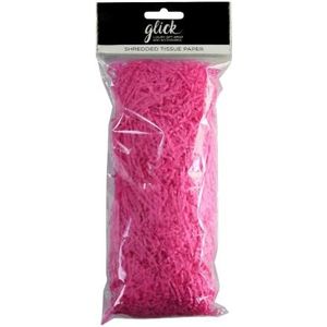 Glick Luxe Shredded Tissue Paper, Perfect voor gebruik in Gift Wrapping, Art & Crafts, 30 GMS, Cerise