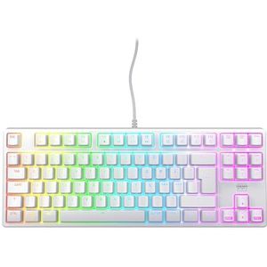 CHERRY XTRFY K4V2 TKL, Bedraad Gaming-Toetsenbord Zonder Numeriek Toetsenblok, Pan-Noordse Indeling (QWERTY), RGB-Verlichting, MX2A RED-Schakelaars, Wit
