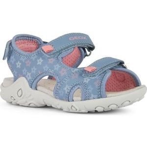 Geox J Whinberry G Sandal, DK Sky/LT Coral, 29 EU, Dk Sky Lt Coral, 29 EU
