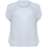 Blouse - Loose Fit - Korte Mouwen - 100% Viscose - Zwart