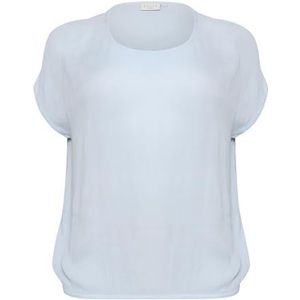 Blouse - Loose Fit - Korte Mouwen - 100% Viscose - Zwart