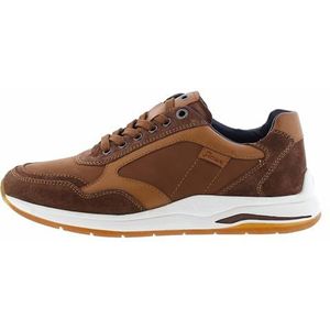 Sioux Turibio sneakers voor heren, Kastanie Kenia Cogn, 40 EU Breed