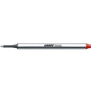 LAMY M 66 vulling 821 - Balpenvulling van metaal in de kleur rood voor Lamy rollerball zonder dop - lijnbreedte M