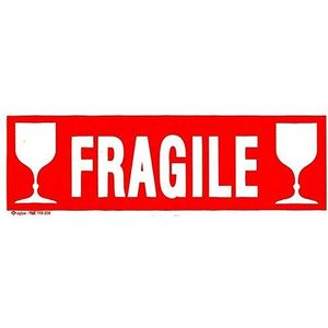 agipa 119208 Notitieetiket ""FRAGILE"", 60 x 190 mm, niet verwijderbaar