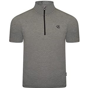Dare 2b Pedal It Out Jersey Fiets-T-shirt voor heren Q-Wic Plus lichtgewicht stof met geurafstotende en reflecterende printdetails - halve ventilatierits - Sport t-shirt