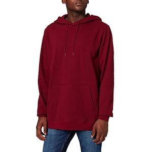 Build Your Brand Heren capuchontrui basic hoodie sweater met capuchon voor mannen verkrijgbaar in vele kleuren, maten XS - 7XL, bordeaux, XL