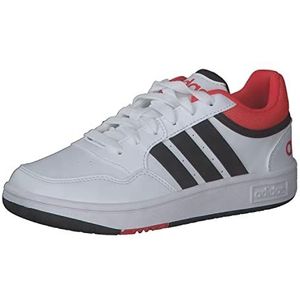 adidas Hoops uniseks sneakers voor kinderen en jongens, Wit Ftwr White Core Black Bright Red, 40 EU