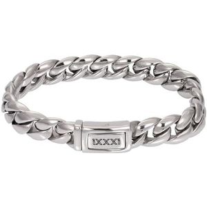 iXXXi Men Roestvrij stalen Heren armband Lombok Zilver | 21cm