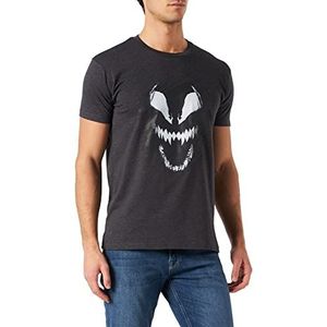 Marvel T-shirt voor heren, antraciet gemêleerd., S
