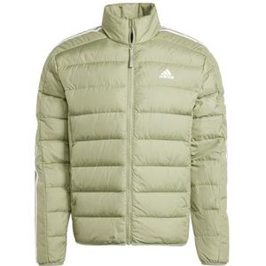 adidas Heren Essentials 3-Stripes Light Down Jacket, TENT GREEN F16, S