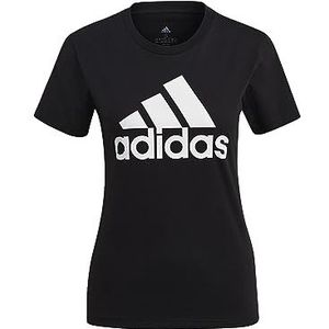 adidas Essentials Logo T-shirt met korte mouwen, Black/White, S