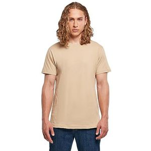 Build Your Brand Basic T-shirt met ronde hals voor heren, klassieke snit, verkrijgbaar in vele kleuren, maten XS -5XL, Unionbeige, XL