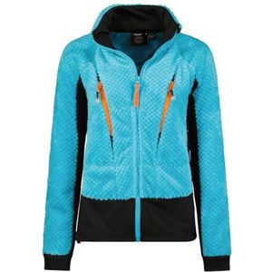 Geographical Norway Uliste Lady Warme Fleece Dames Warme Rits Jas Herfst Winter Lente Warm Vrouwen - Lange Mouwen Trui Bont Zacht Comfort Outdoor (Turquoise XL), Turkoois, XL