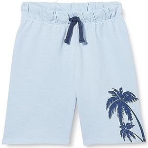 Koton Boys's Zakken Elastische Tailleband Gedrukt Detail Shorts, blauw (624), 6-7 Jaar