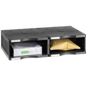 M-Office Atenea Módulo Sostenible Jumbo Producto 100% Reciclado Y Reciclable Dos Compartimentos DIN A4 Compuesto por 2 Bases Y 1 Altura
