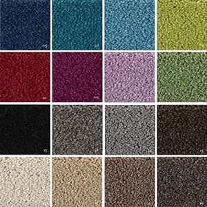 BODENMEISTER BM72182 Tapijt vloerbedekking metergoed 4 m, 5 m breed, hoogpolig velours, 26 grijs beige, 4 x 5 m