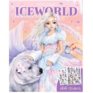 Depesche 12061 TOPModel Iceworld - stickerboekje met 20 pagina's prachtige winterlandschappen om zelf te ontwerpen, inclusief 3 dubbele pagina's vol met stickers