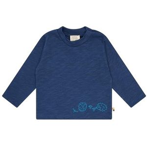 loud + proud Unisex kinderen slub jersey, GOTS gecertificeerd shirt, ultra marine, 62-68