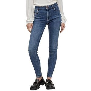 Vila Skinny Fit Jeans voor dames, halfhoge taille, blauw (medium blue denim), XXL / 30L