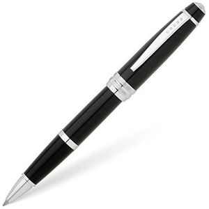 Cross Bailey Rollerball Selectip Pen (lijndikte M, in premium geschenkdoos) zwart-lak verchroomd