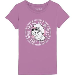 Les Schtroumpfs T-shirt voor meisjes, Roze, 8 Jaren