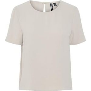 Pcanna Ss O-Neck Top Noos Bc, Zilvergrijs, M