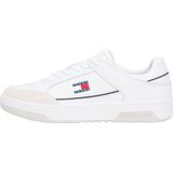 Tommy Jeans Tjm Cupsole Leather Em0em01660 Top voor heren, wit, 40 EU, Wit, 40 EU