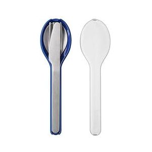 Mepal - Ellipse bestekset 3-delig - Mes, vork en lepel - RVS - Vivid blue