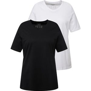 Ulla Popken T-shirt voor dames, zwart, 46/48 NL