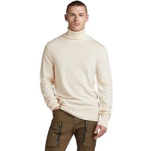 G-STAR RAW Premium Core Turtle Neck Gebreide trui, Beige (Eggnog D21933-b692-g076), XS