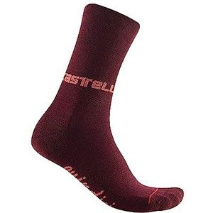 CASTELLI 4522558 QUINDICI SOFT Merino W Sock damessokken Bordeaux L/X