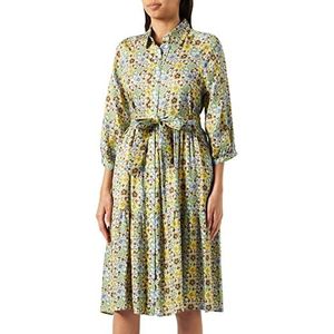 Seidensticker Blusenkleid Dreiviertelarm jurk met normale pasvorm, Creme, 64