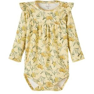 NAME IT Baby Girls NBFFALINE LS Body, Pineapple Slice, 50, Pineapple Slice, 50 cm