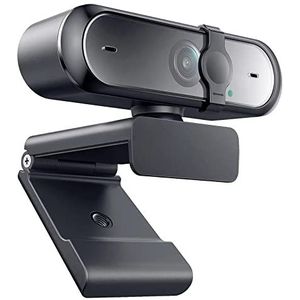 Webcam met microfoon, USB-webcamera voor pc, webcam met autofocus voor zoomvergaderingen, YouTube, Skype, FaceTime Hangouts, brede hoek, automatische lichtcorrectie