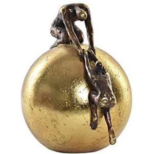Decoratieve figuren DKD Home Decor Klot Gouden Koper Hars Personen Modern (25 x 19 x 26 cm)